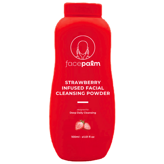 Even Skin strawberry cleansing powder for breakout control